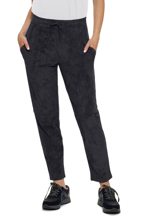 Hue Faux Suede Joggers Black at Nordstrom,