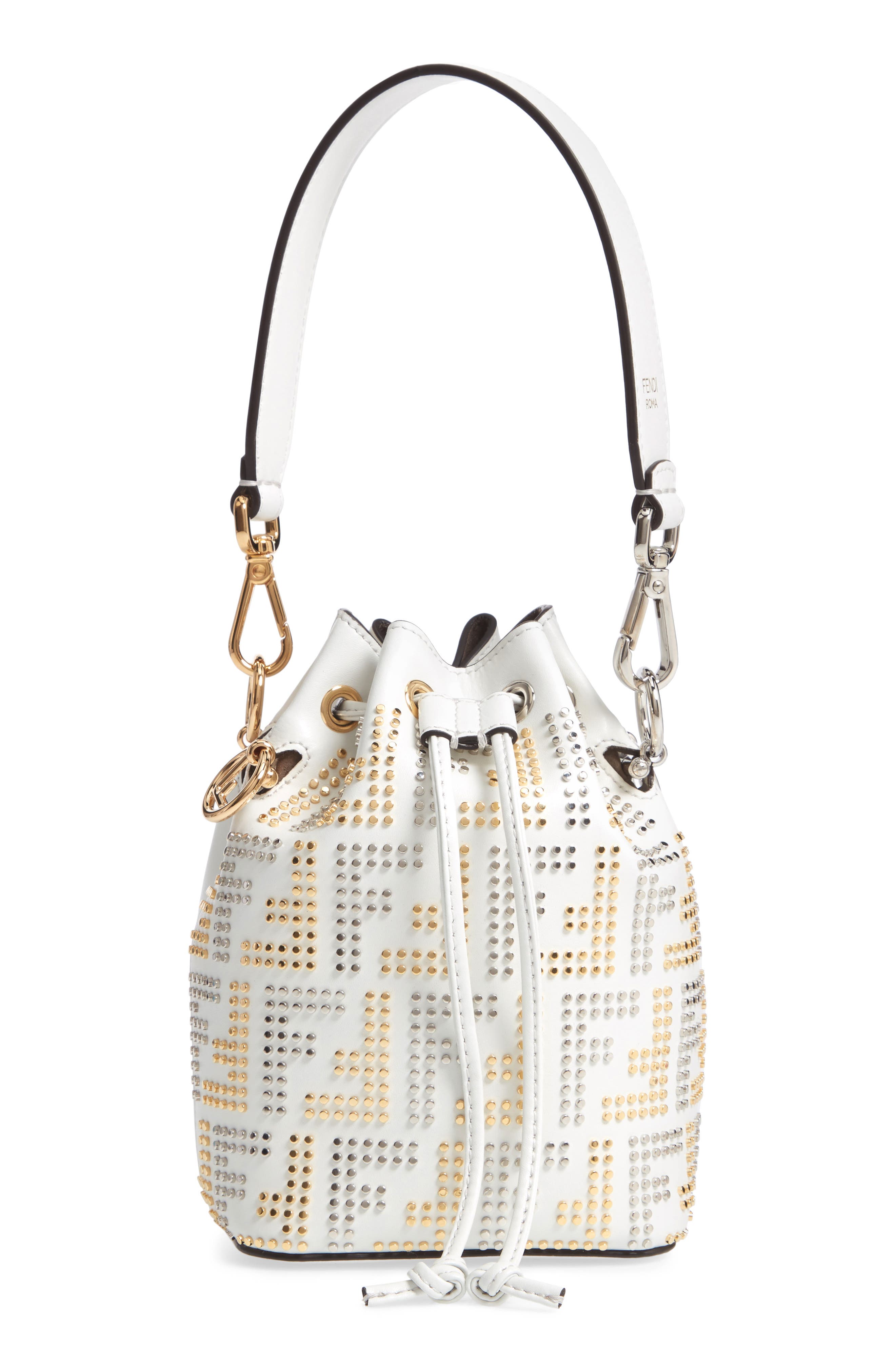 fendi bucket bag white