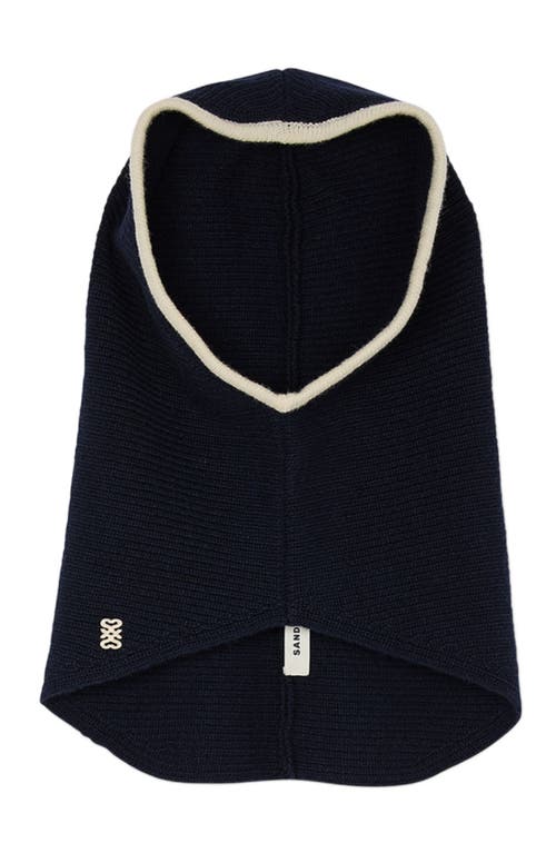 Sandro Knitted Snood In Dark Navy