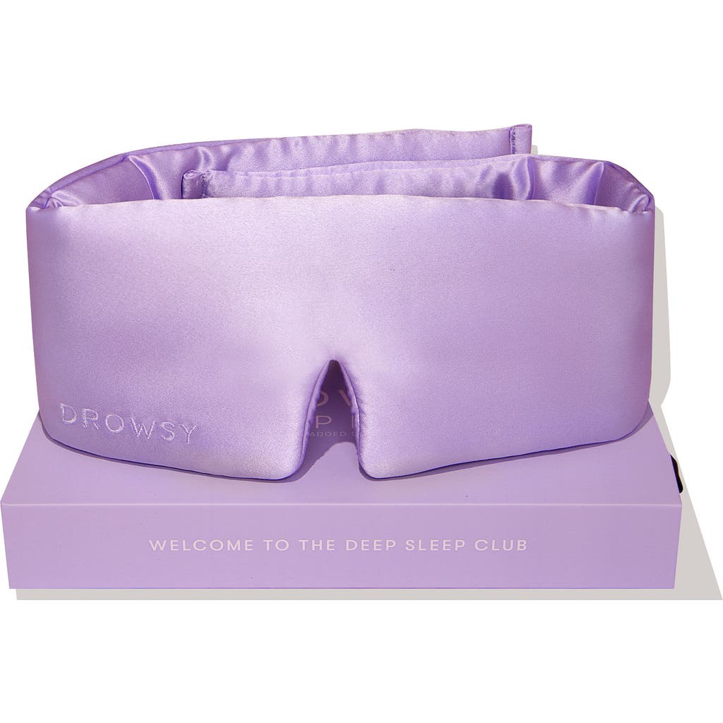 Drowsy Sleep Co . Silk Sleep Mask In Lavender Haze
