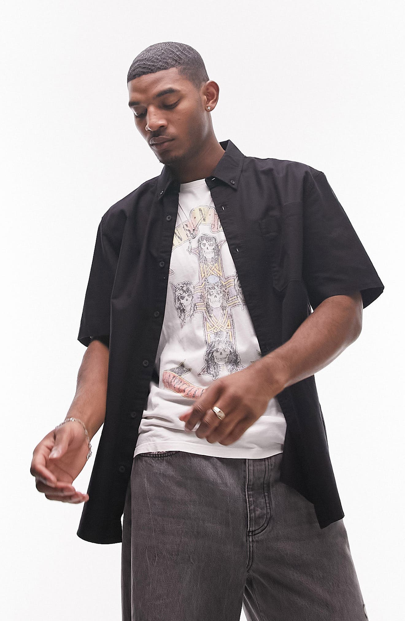 black button up