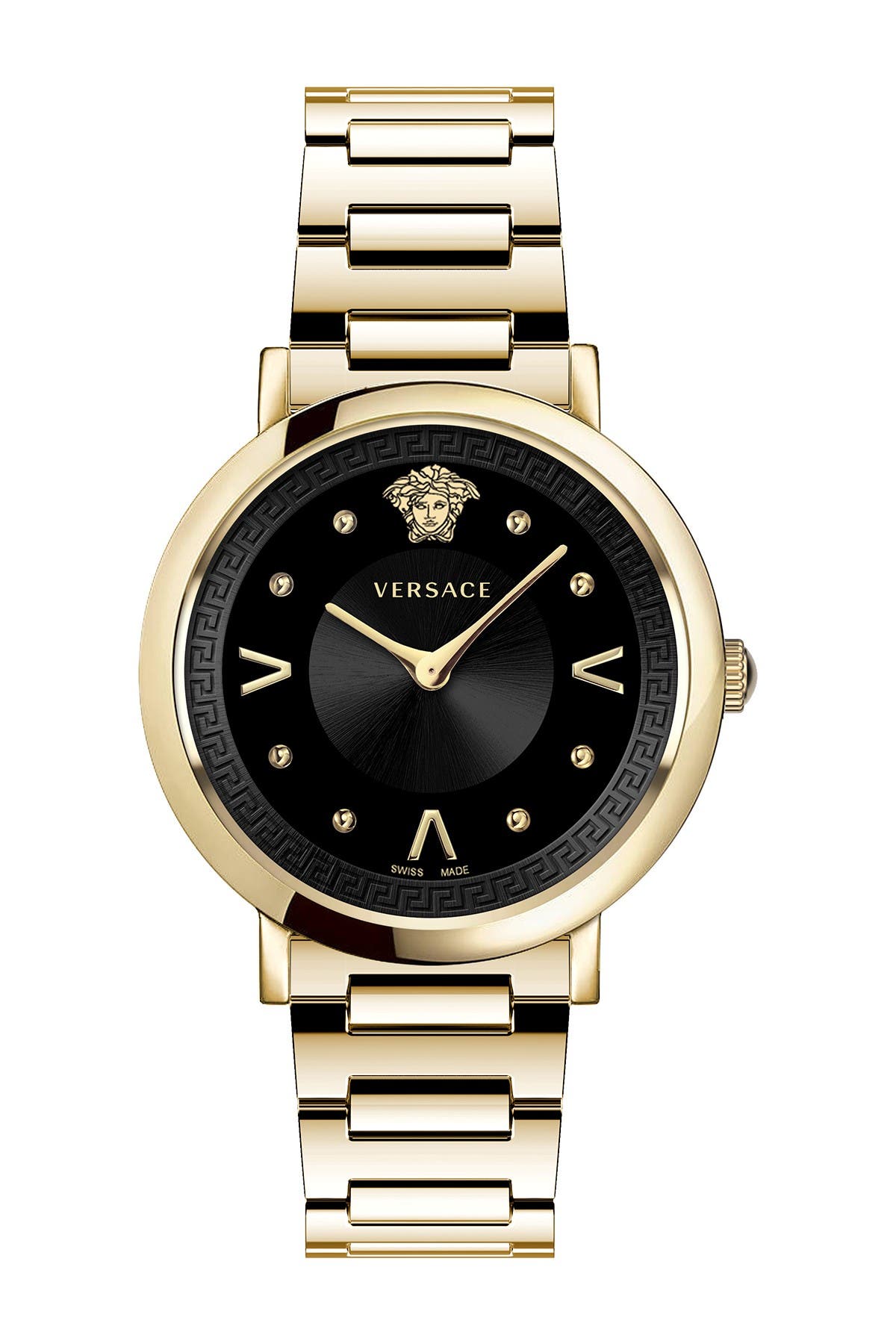 versace stainless steel sapphire crystal watch