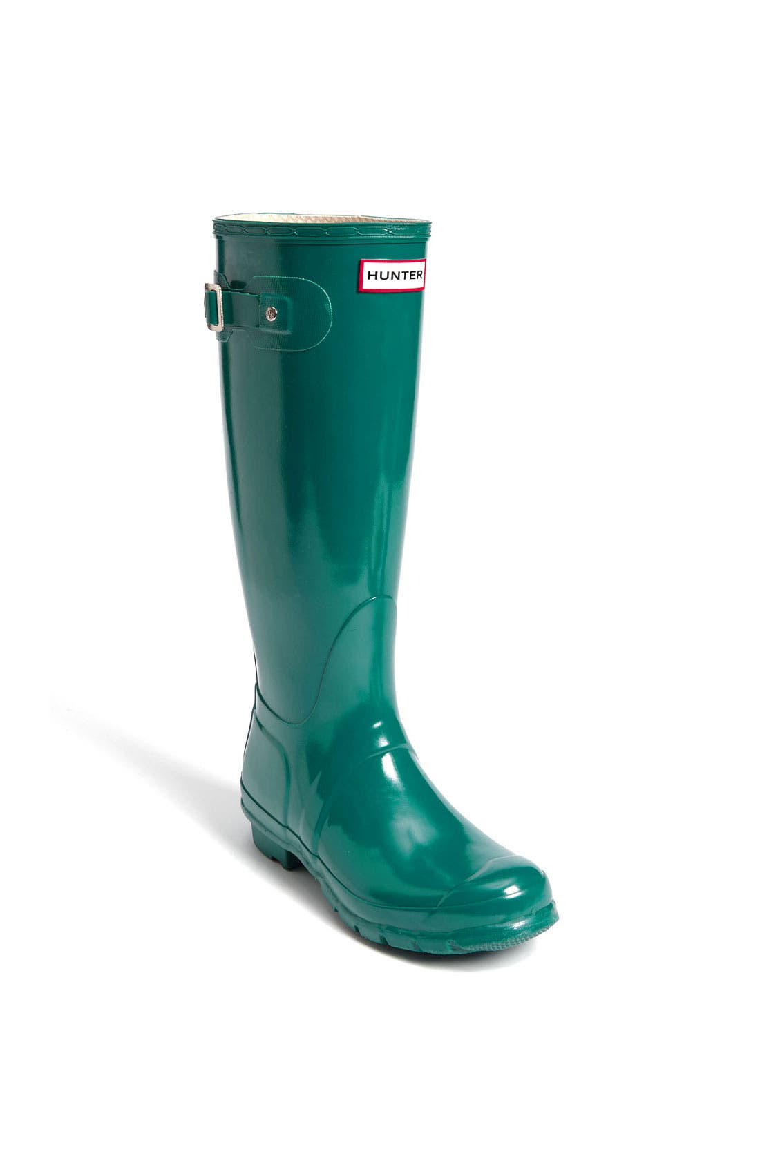 Hunter Tall Gloss Rain Boot & Cable Knit Cuff Welly Socks Nordstrom