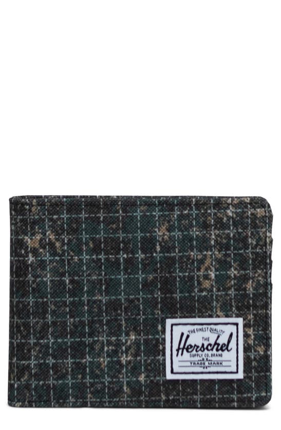 Herschel Supply Co. Roy Rfid Wallet In Forest Grid
