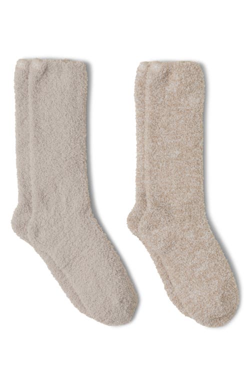 Shop Barefoot Dreams 2-pack Cozychic™ Socks In Stone Multi