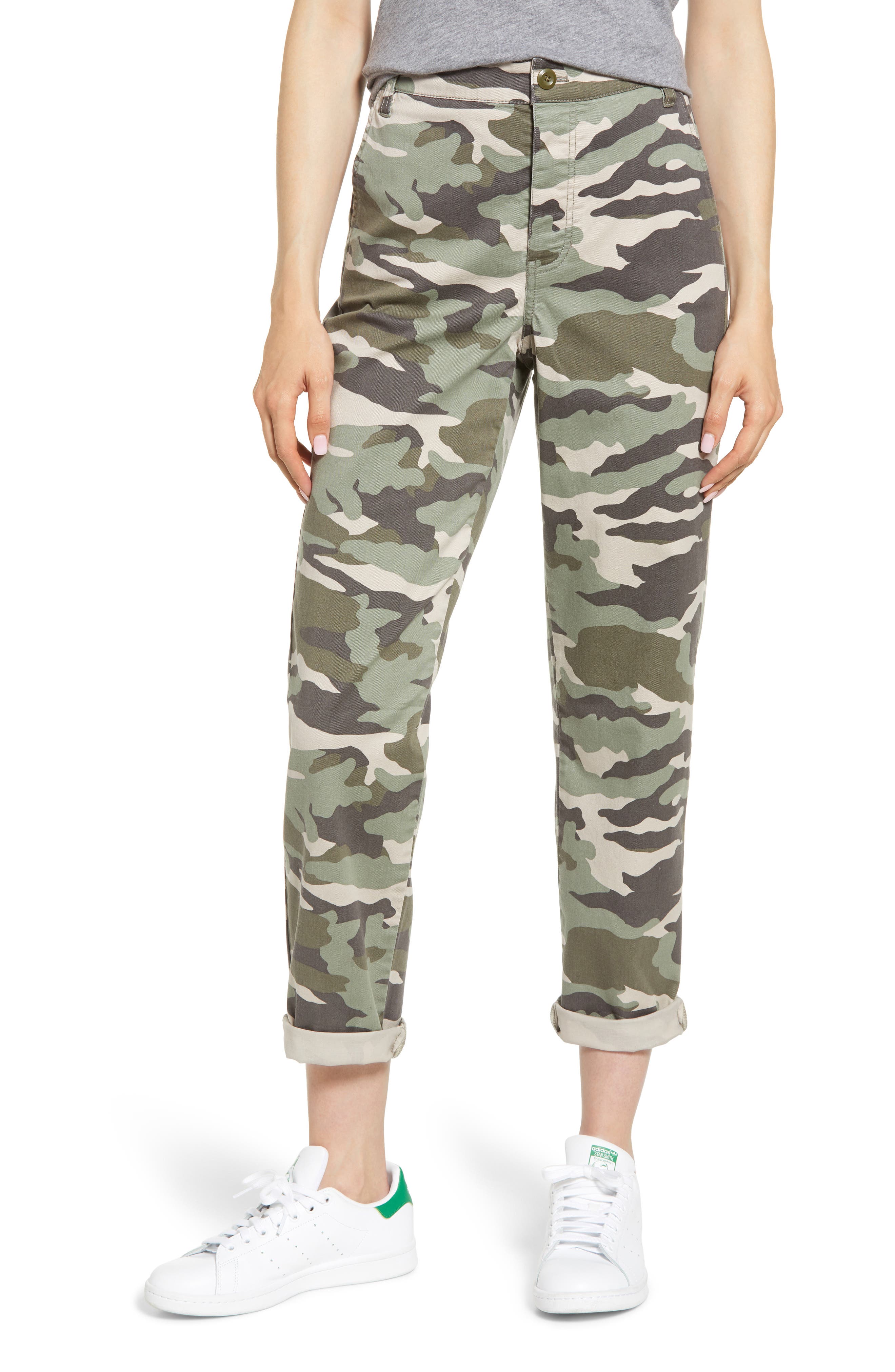 faded camo joggers