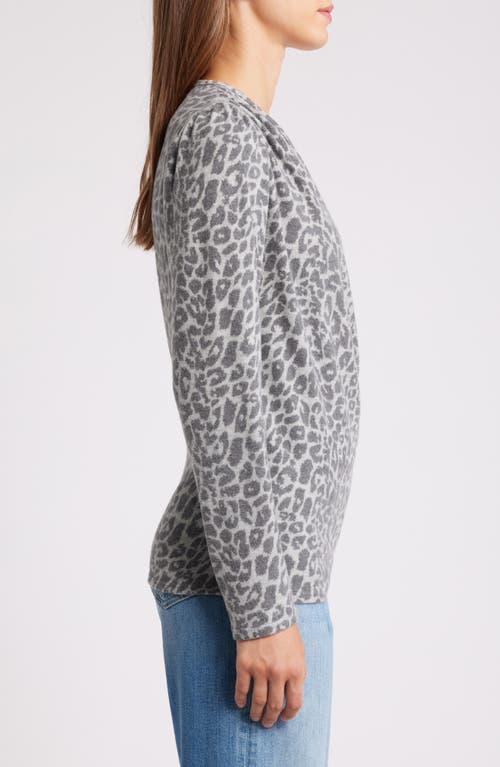 Loveappella Wrap Top In Gray