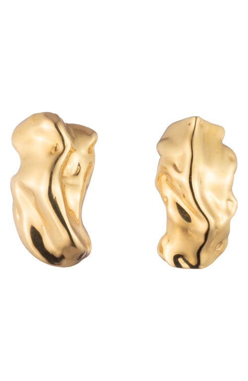 Sterling King Molten Stud Earrings in Gold at Nordstrom