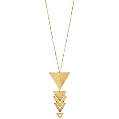 Panacea Linear Triangle Pendant Necklace