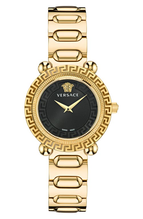 Versace Greca Twist Bracelet Watch, 35mm in Ip Yellow Gold at Nordstrom