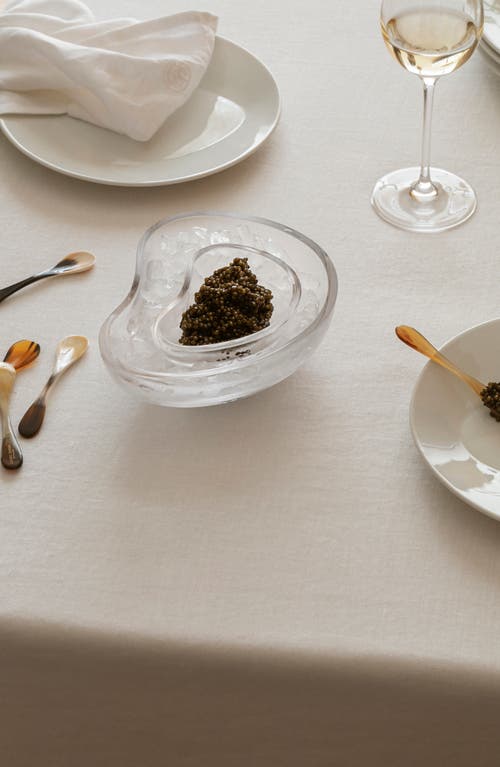Georg Jensen Indulgence 2-piece Crystal Caviar Dish Set In No Color