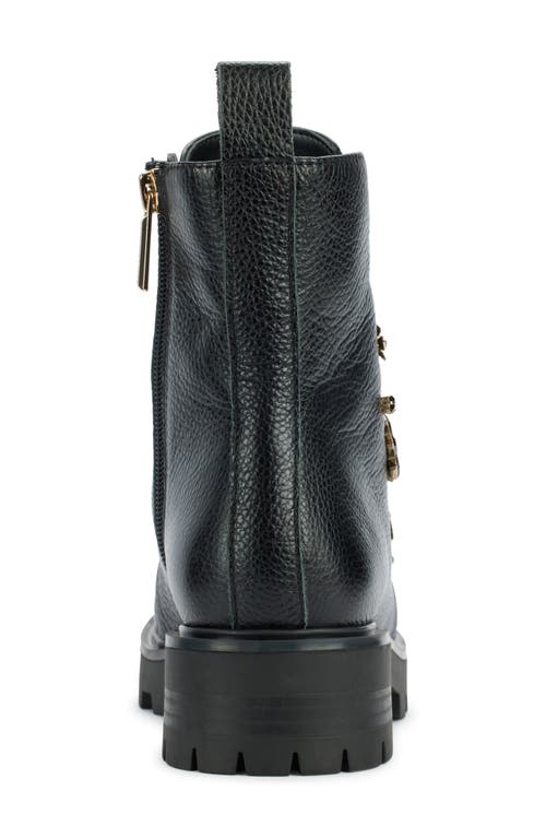 Shop Karl Lagerfeld Paris Makenzie Combat Boot In Black