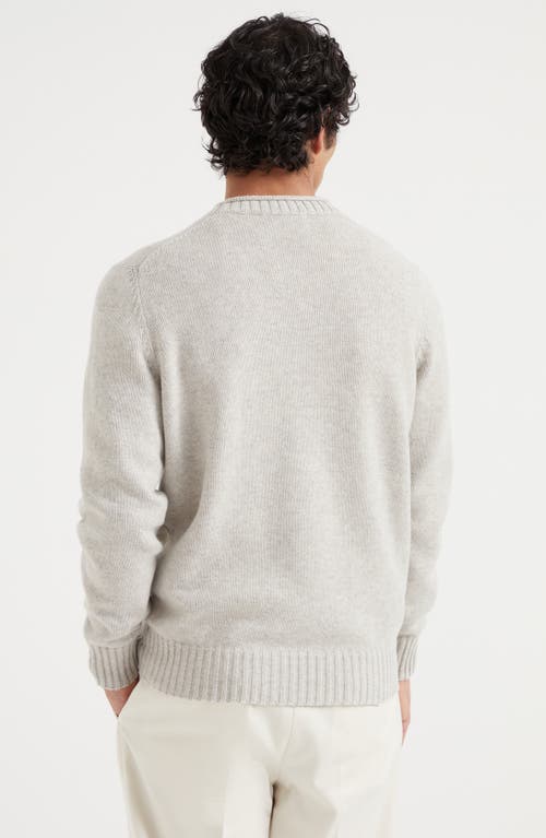 Shop Brunello Cucinelli Cashmere Sweater In Stone Grey