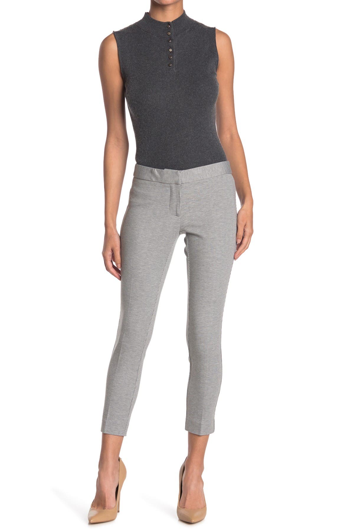 Amanda \u0026 Chelsea Pinstripe Crop Ponte 