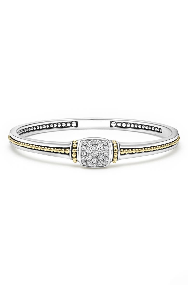 LAGOS Rittenhouse Diamond Pavé Bangle, Main, color, Silver