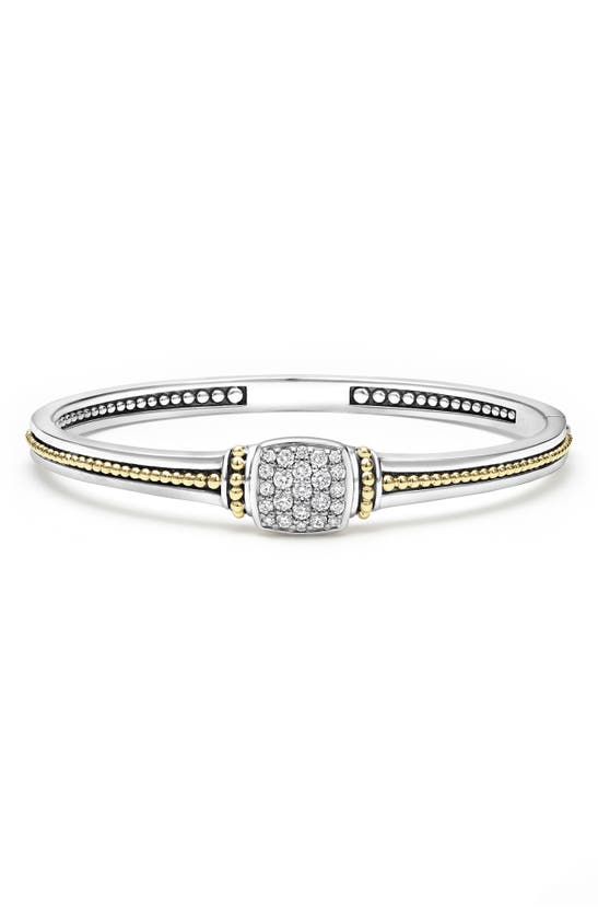 Lagos Rittenhouse Diamond Pavé Bangle In Silver