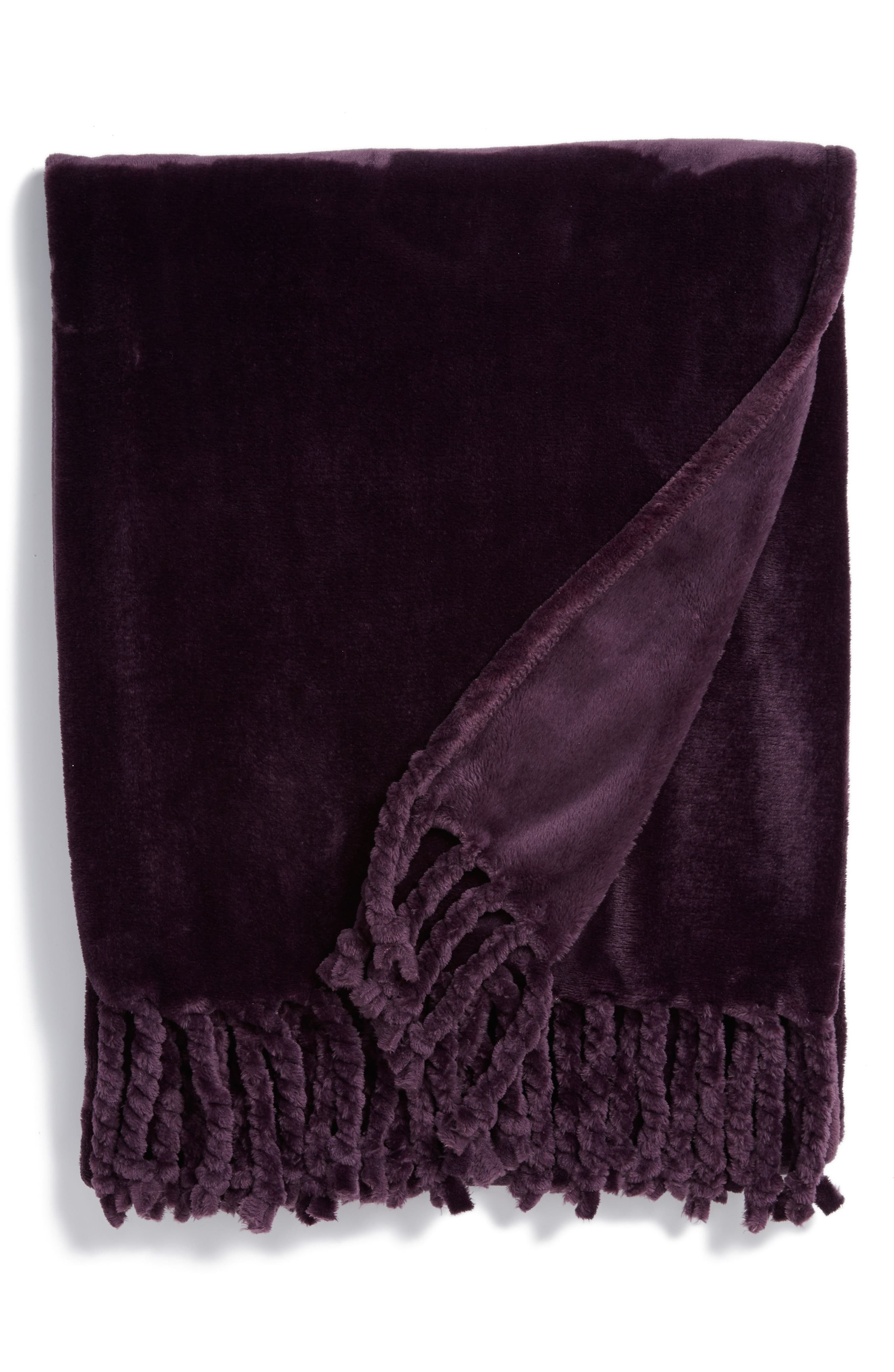 NORDSTROM AT HOME,
                            Kennebunk Bliss Plush Throw,
                            Main thumbnail 295, color,
                            503