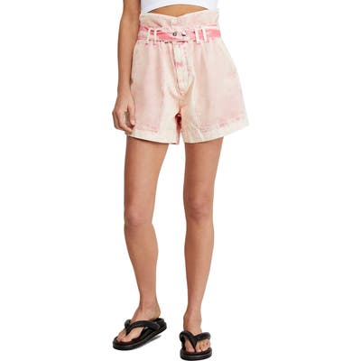 Free People Olivia Paperbag Waist Shorts, Pink