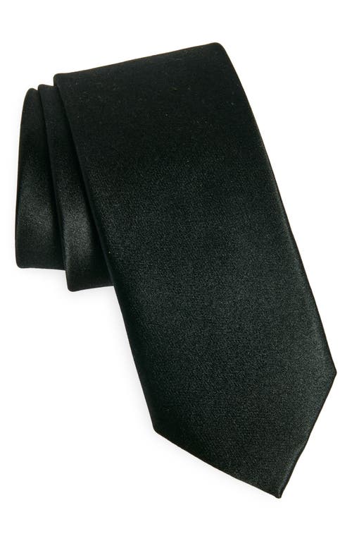 Nordstrom Anthony Solid Silk Tie In Black