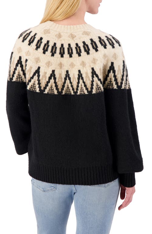 LUCKY BRAND LUCKY BRAND FAIR ISLE CREW SWEATER