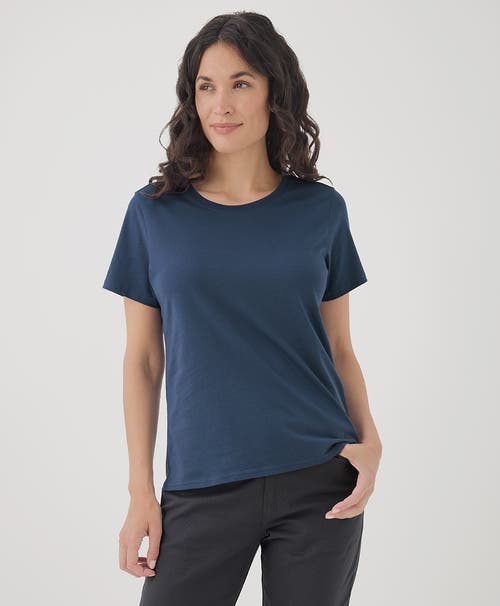 Shop Pact Organic Cotton Softspun Crew Neck Tee In French Navy