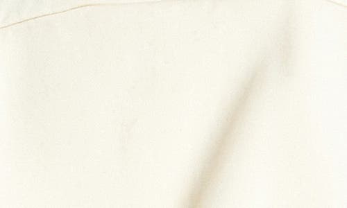 Grey Lab Sleeveless Quarter Zip Cotton Hoodie In Cream