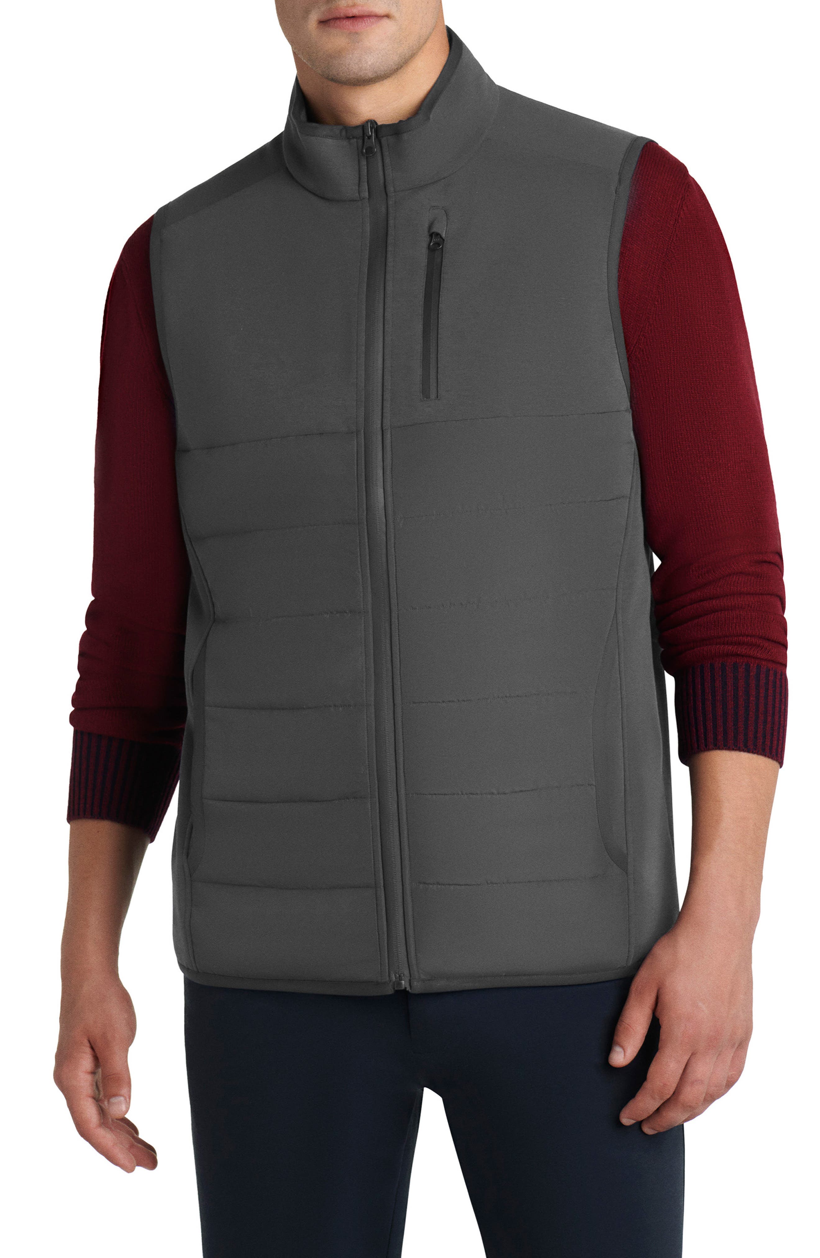 mens cotton quilted vest