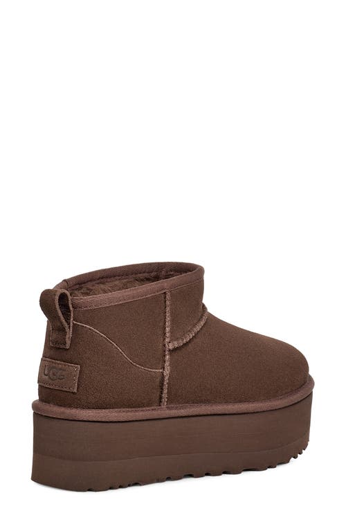 Shop Ugg(r) Classic Ultra Mini Platform Boot In Burnt Cedar