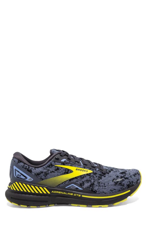 Shop Brooks Adrenaline Gts 23 Running Sneaker In Nine Iron/folkstone/sulphur