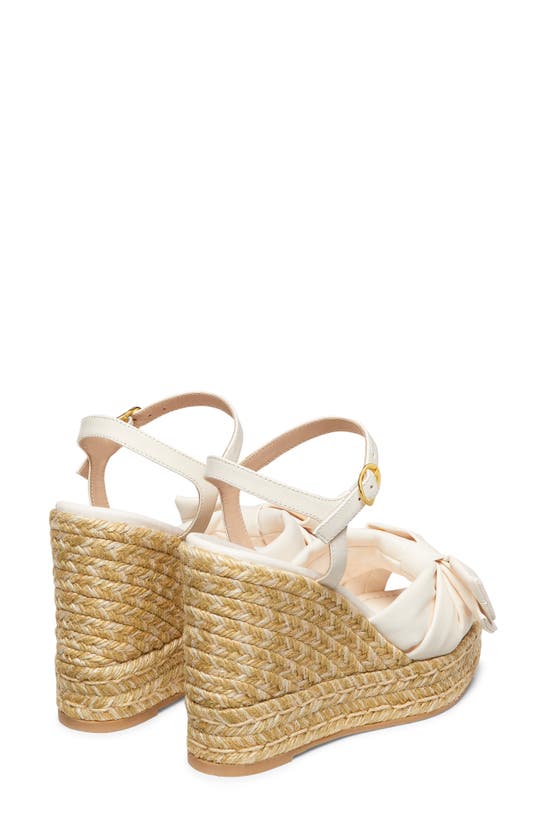 Shop Stuart Weitzman Sofia Espadrille Wedge In Seashell