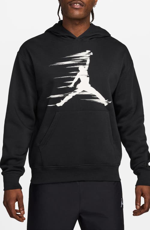 Shop Jordan Mvp Fleece Pullover Hoodie In Black/iron Grey/iron Grey