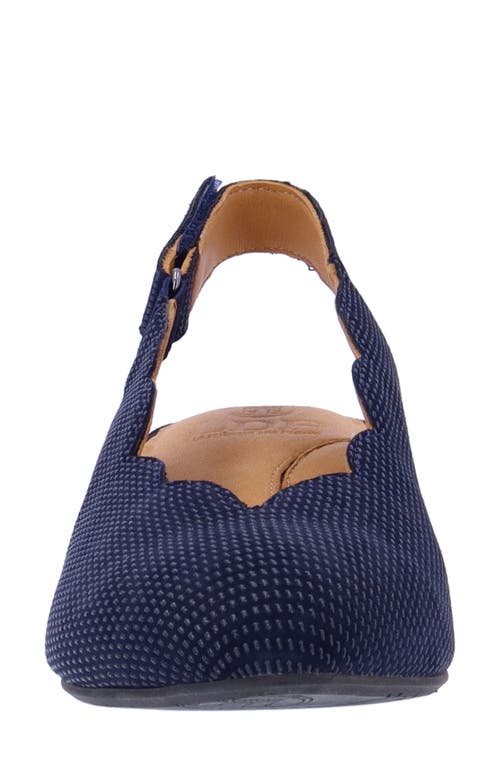 L'amour Des Pieds Hulda Slingback Kitten Heel Pump In Navy