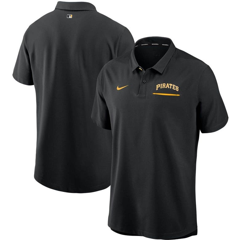 Nike Black Pittsburgh Pirates Authentic Collection Performance Polo ...