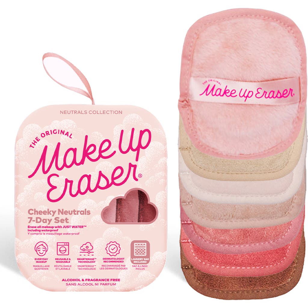 The Original Makeup Eraser Neutral 7-day Makeup Eraser Set With Laundry Bag In Cheeky Neutrals