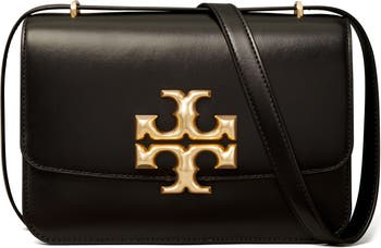 Robinson E/W Small Satchel Bag - Tory Burch - Black - Leather