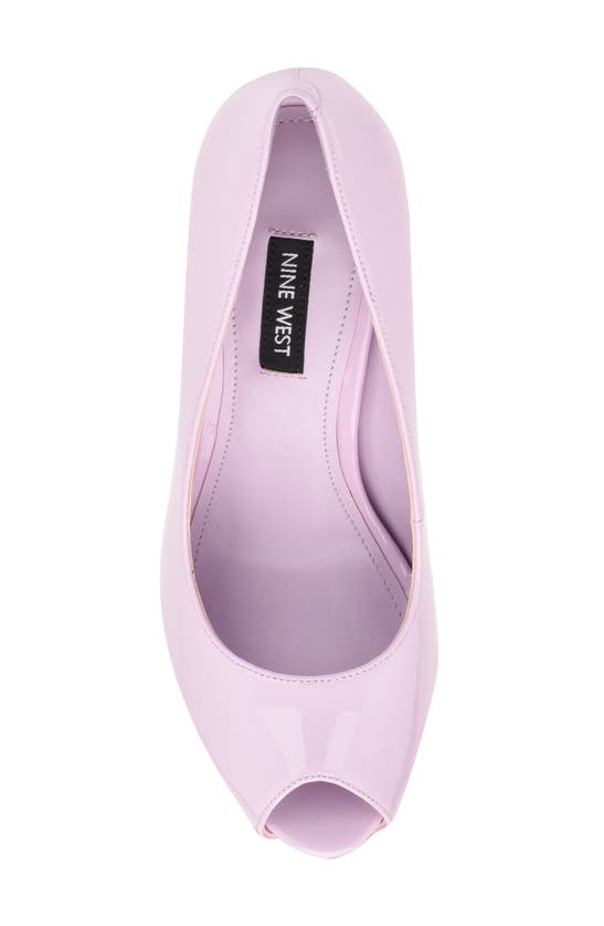 NINE WEST HETHR PEEP TOE PLATFORM PUMP