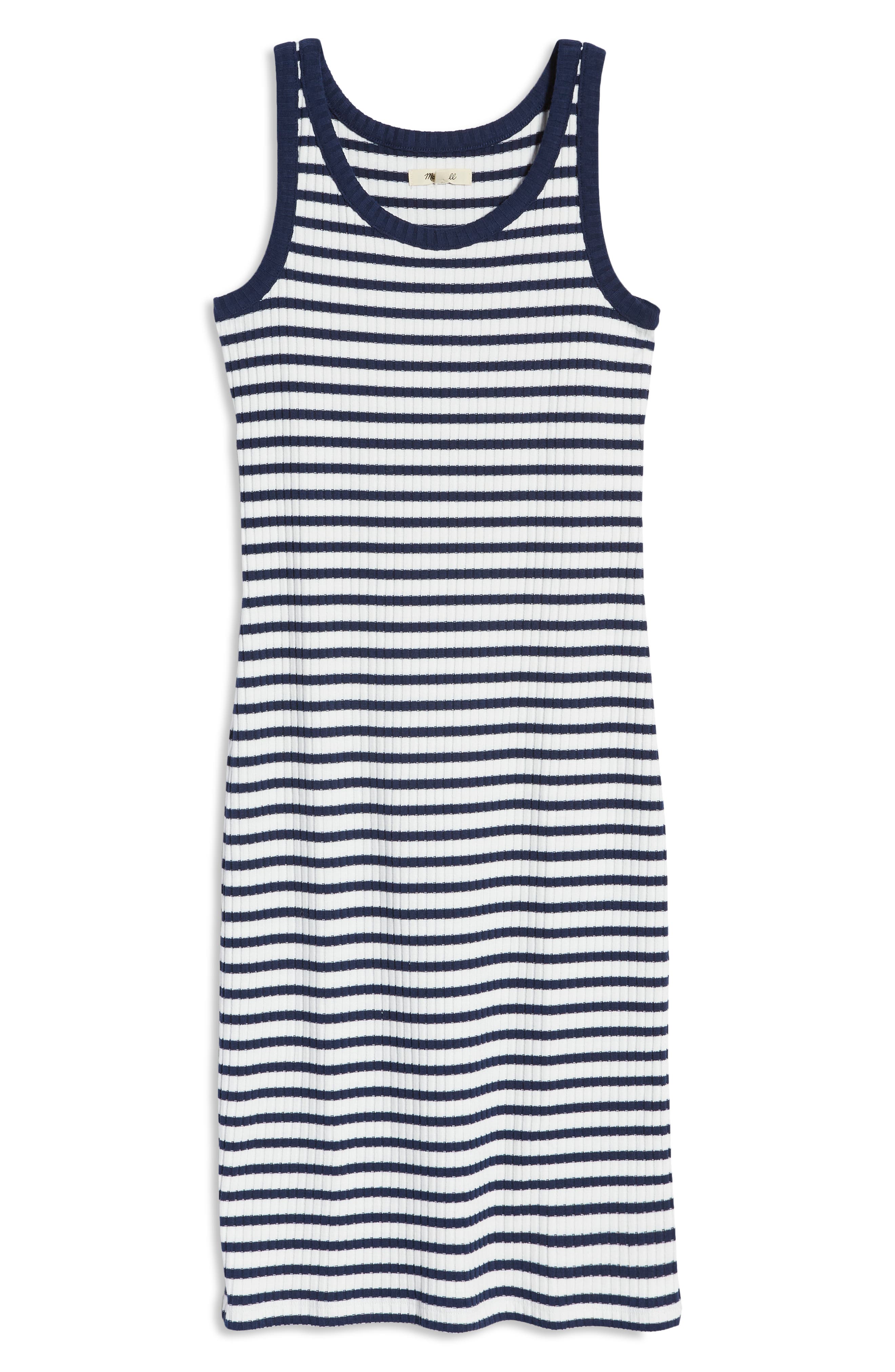 madewell striped tank dress