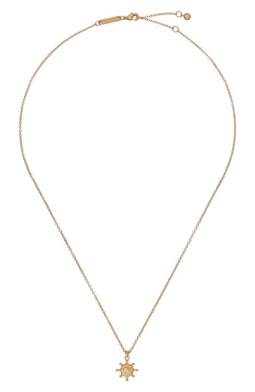 Ted Baker London Celtis Celestial Cubic Zirconia Star Pendant Necklace in Gold Tone/Clear Crystal at Nordstrom