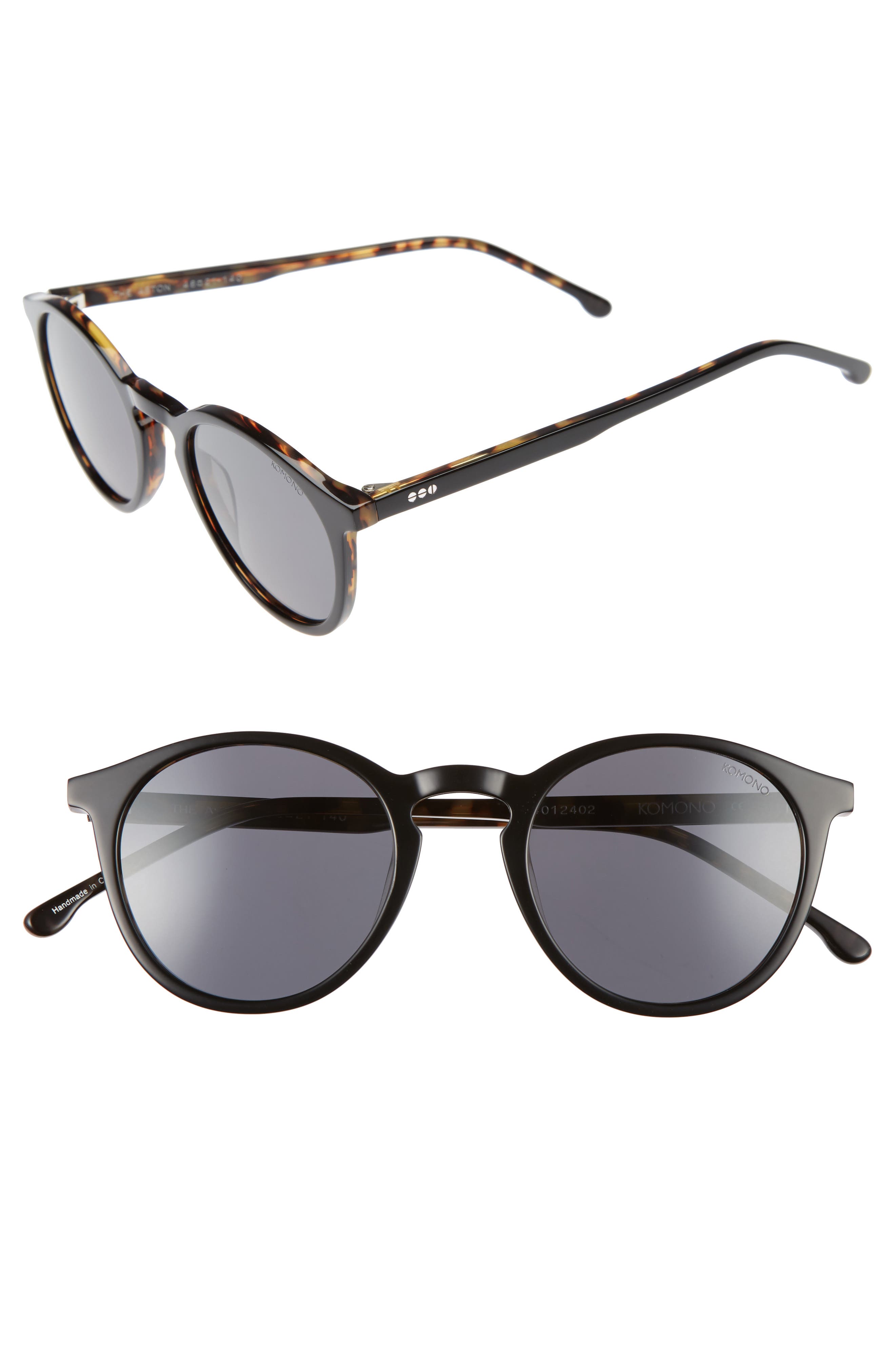 Komono Aston 48mm Round Sunglasses Nordstrom