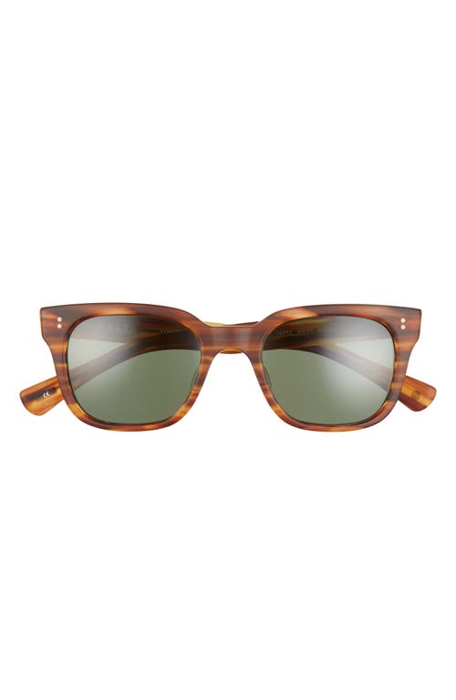Lopez 51mm Polarized Sunglasses in Matte Woodgrain/G-15