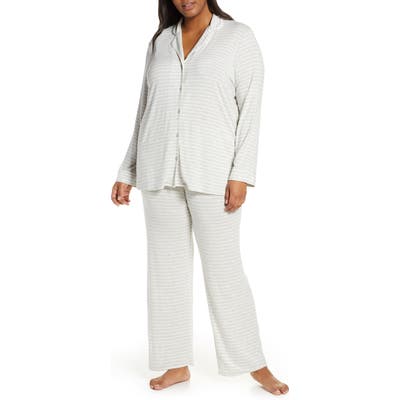 Plus Size Nordstrom Lingerie Moonlight Pajamas, Grey