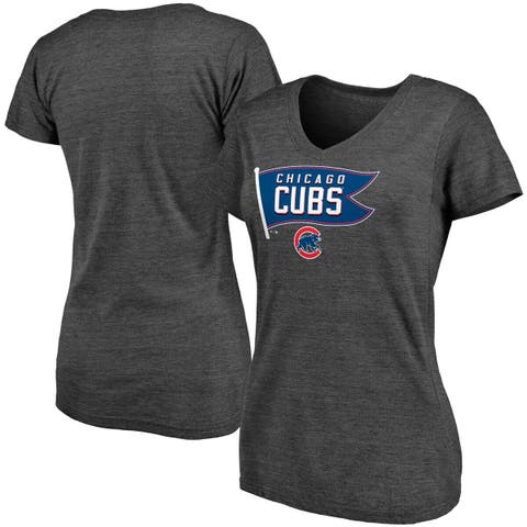 Chicago Cubs Gray Evergreen Tri-Blend T-Shirt