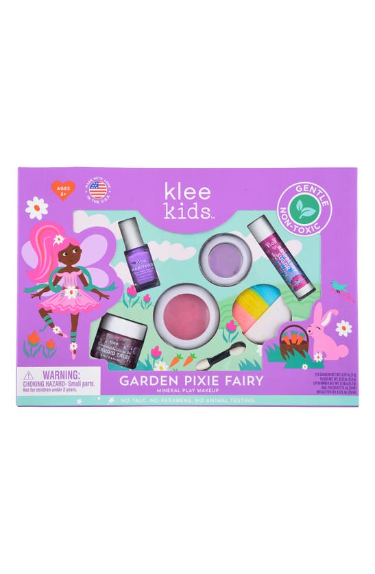 Shop Klee Kids' Garden Pixie Deluxe Mineral Play Makeup Kit In Purple