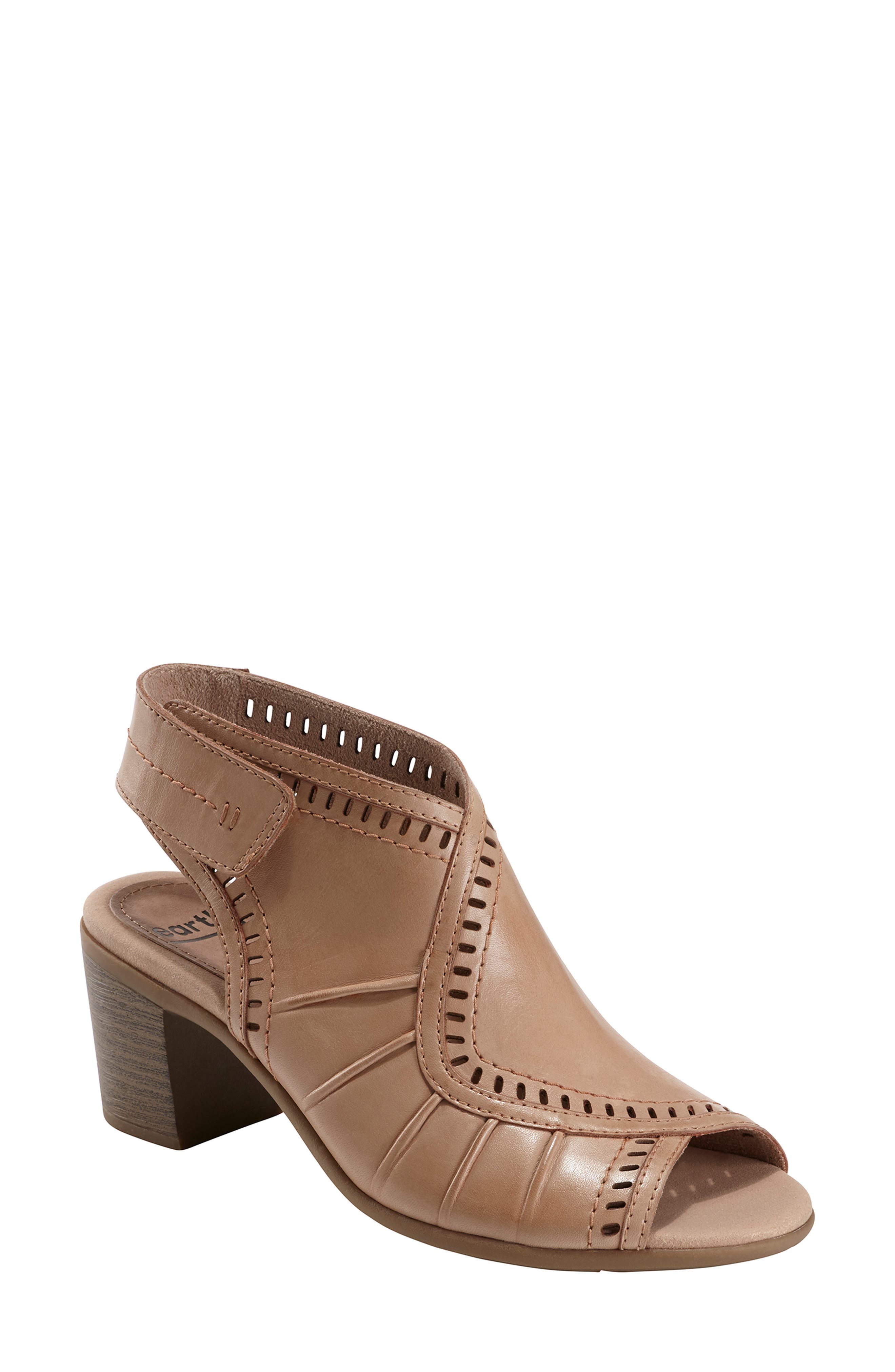 Earth Moza Slingback Sandal, Beige