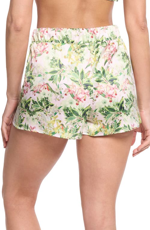 Hanky Panky Satin Sleep Drawstring Short In French Garden