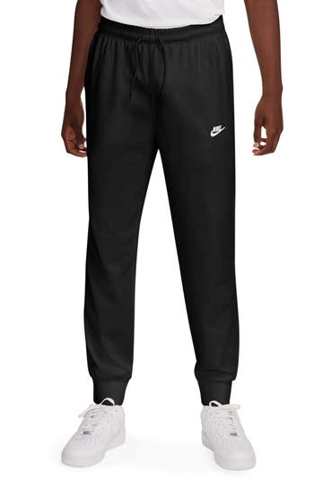 Shop Nike Club Knit Joggers In Black/white