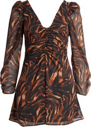 Topshop tiger hot sale print dress