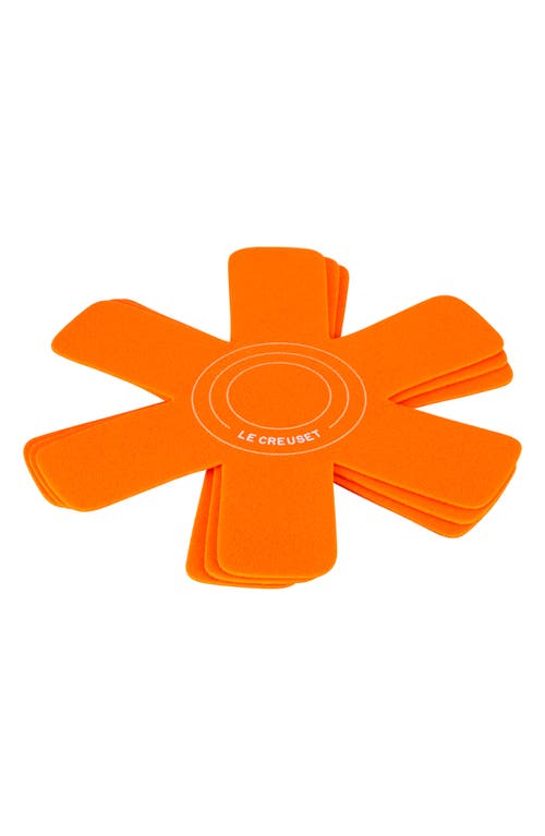 Le Creuset Set of 3 Felt Pan Protectors in Flame at Nordstrom