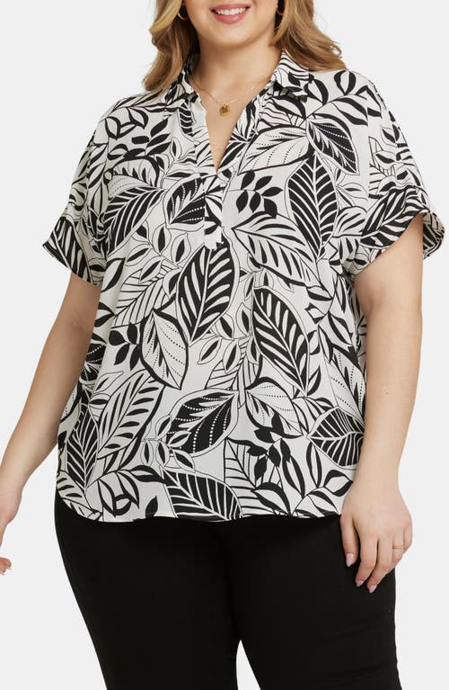 Nydj Becky Georgette Popover Top In Gerania
