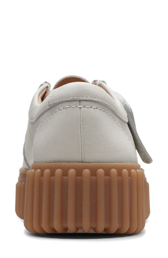 Shop Clarks Torhill Bee Chukka Sneaker In Off White Leather